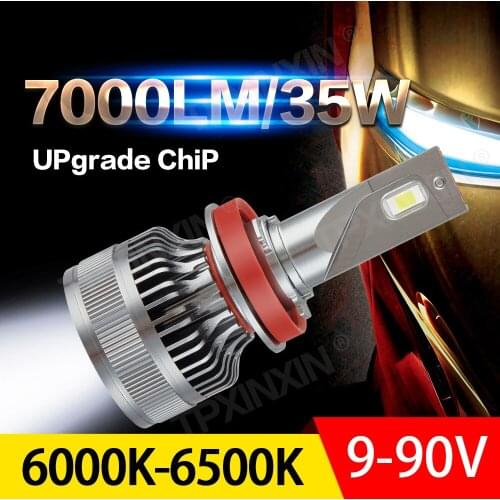 2Pcs H1 Led H4 H7 H11 9005 9006 9012 HB4 Auto Csp Led Mistlampen Koplamp Lampen DC10-30V 9000LM Witte Auto Mistlamp 6000K Best