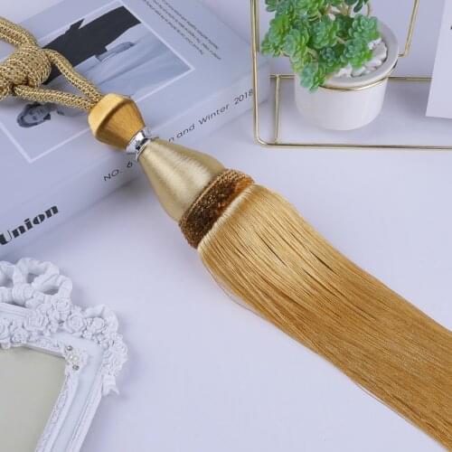 2Pcs/lot Curtain Tassel Brush Tower Straps Tiebacks Hanging Bind Ropes Belt Ball Buckle Hook Holder Curtain Accessory Tieback