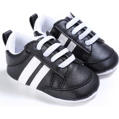 2019 Hot Winter Baby Shoes Kids Baby Unisex Crib Shoes Lace up Soft Sole Comfort PU Casual Prewalker Shoes First Walker Cute