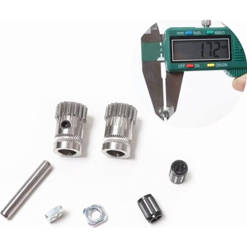 3d priter parts Prusa i3 mk2/mk2.5/mk3 3d printer extruder driving gears Btech dual gears mk3 gear free shipping thin nut 1.7mm