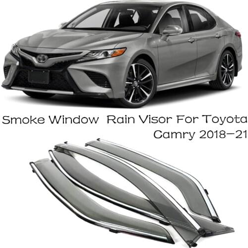 4pcs Blade Side Windows Deflectors Door Sun Visor Shield For Toyota Camry 2018-2021