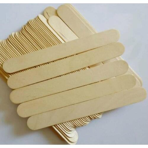 50pcs/lot Wooden Waxing Wax Spatula Tongue Depressor Disposable Bamboo Sticks Tattoo Wax Medical Stick Beauty Health Tool
