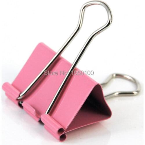Free shipping (24pcs/pack)32mm multicolor paper clip metal binder clip office stationery clamp school supply