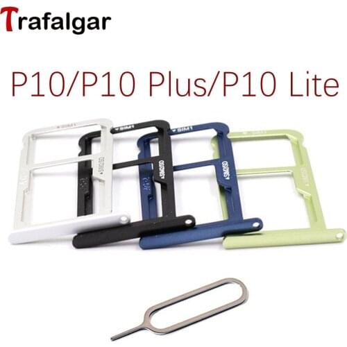 For Huawei P10 Lite SIM Card Tray Holder Micro SD Slot Socket Adapter For Huawei P10 Plus Sim Tray Black/Silver/Gold/Blue/Green