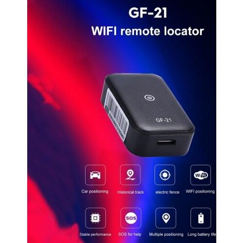 GF21 Mini GPS Car Tracker App Anti-Lost Device Voice Control Recording Locator High-definition Microphone WIFI+LBS+GPS