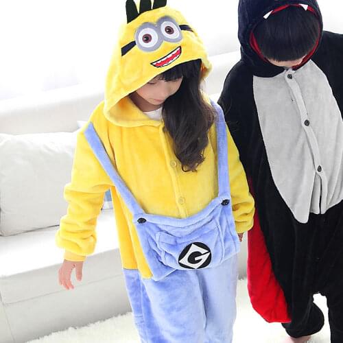 Cartoon Jumpsuit Animal Anime Cosplay Costume Kid Boy Girl Elephant Dragon Tiger Party Clothes Childrens Day Gift Onesie Pajama