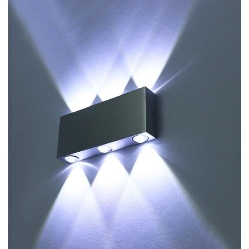6W Rectangl LED Wall Light Fixture Lamp Bulb House Store Hotel Decor Room Studio