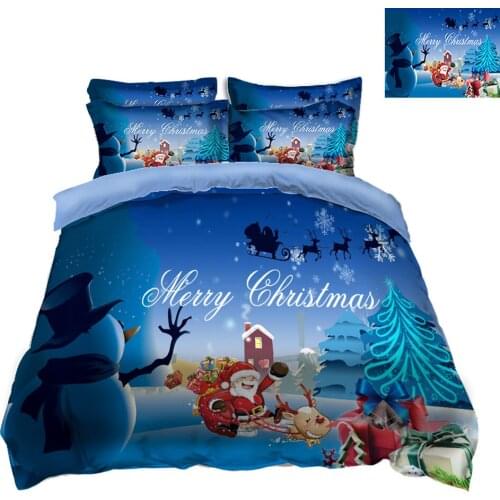 Blue bed sheet set 3D Bedding Set Twin Full Queen juegos de cama bedding set bed sheet Duvet Cover Pillowcase decorate bed cover