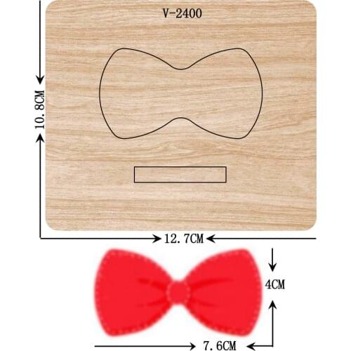 New Bow wooden dies cutting dies for scrapbooking Multiple sizes V-2400