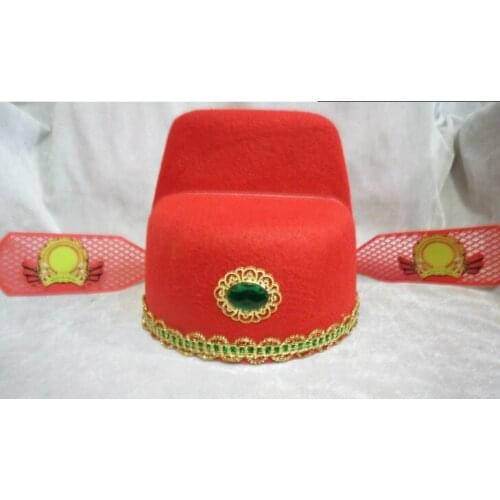 The wholesale supply of tourism scenic Temple crafts retro children groom hat cap wholesale cap student champion