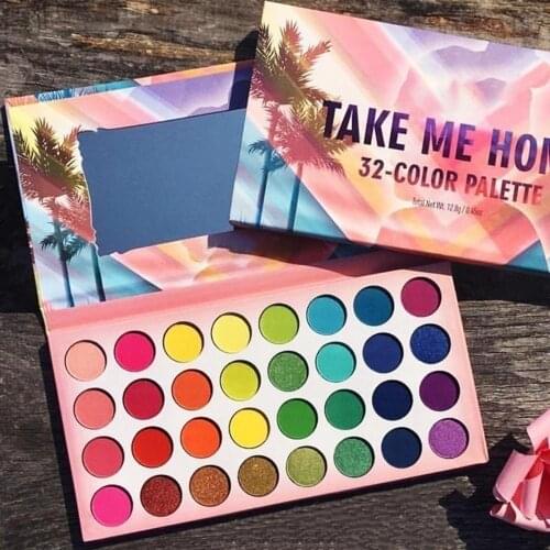 Eyeshadow Palette Powder Makeup Eyeshadow Palette Earth Color Pigmented Shadow Palette Cosmetic Matte Glitter Eyeshadow Palette