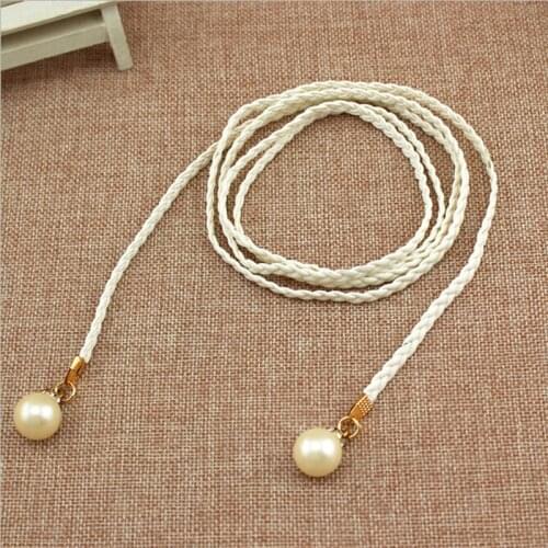 Waist Rope Women Knitting Weave Waist Belt Female All-Match Knotted Decorative Waist Chain Waistbands