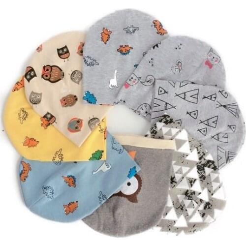 Newborn baby cotton hat cap beanie toddler infant hat for new born care photo props for girls and boys kids dinosaur 0-2 years