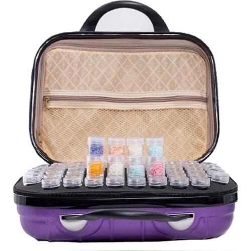 PDMDOG Diy Diamond Painting Storage Box 132 Slot Diamond Painting Accessories Tools Jewelry Bead Storage Rhinestones set