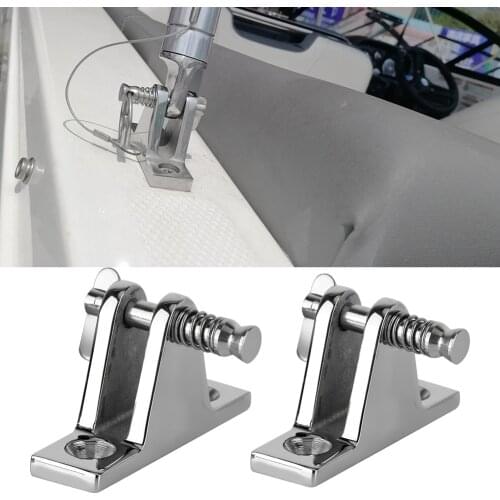 2pcs Stainless Steel Quick Release Boat Deck Hatch Lover Hinge 90 Pin Accessory for marine boat, trucks, van, caravan trailers