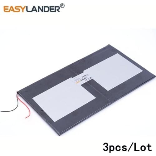 3pcs/Lot 3.7 V 6000 mah 35100170 New original 10 inch tablet polymer lithium battery For Power bank e-book video game