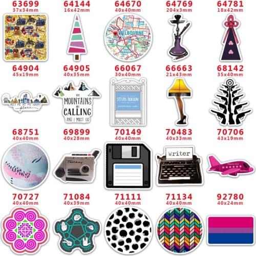 30pcs/Lot Money Dollars Printed Planar Resin for Hair Bows PR63699