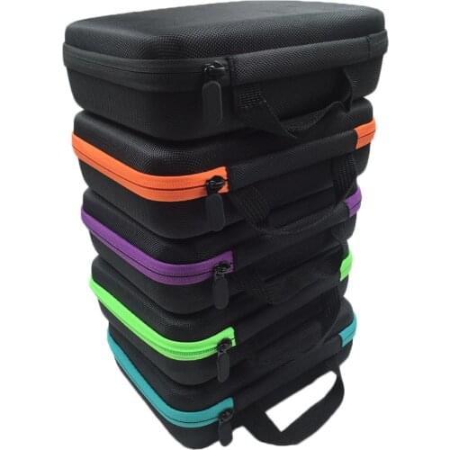 63 Slots 1-3ML Essence Oil Case Storage Bag Portable Carrying Bottle Organizer Essential Oil Pouch Zipper Case Hanging Organizer