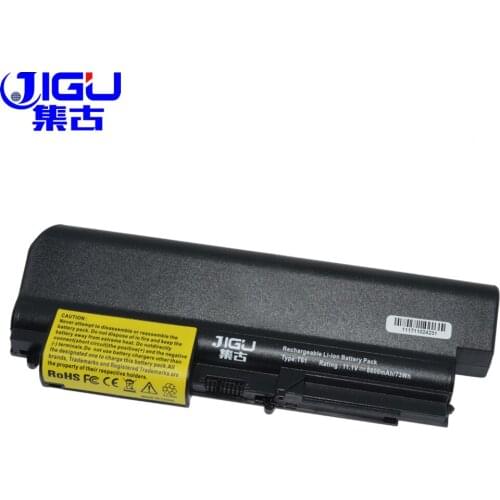 JIGU 9 Cell Laptop Battery 41U3198 43R2499 ASM 42T4533 For Lenovo Thinkpad R400 T400 R61i T61 T61p T61u R61 (14.1" widescreen)