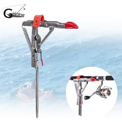 Automatic Fish Rod Holder Pole Fish Pole Bracket Standard Fishing Tool Rod Holder Stainless Steel 375g Fishing Gear