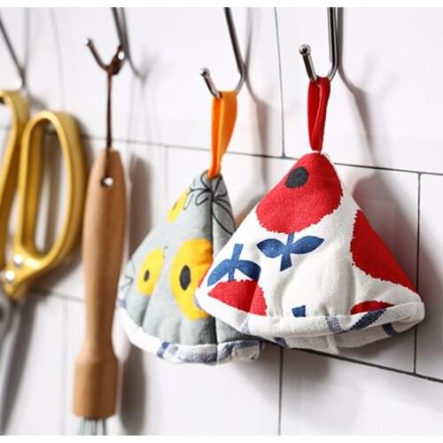 Japanese Cotton Handmade Anti Scalding Clip Pot Cover Holder Heat Resistant Pad Baking Kitchen Accessories For Microwave Oven