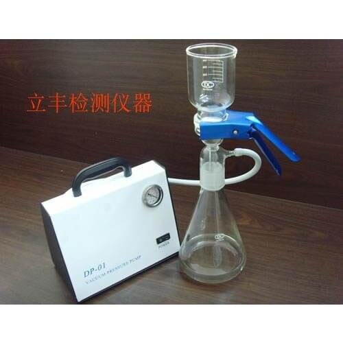 1000ml glass type solvent filter all glass microporous membrane filter sand core filtration device