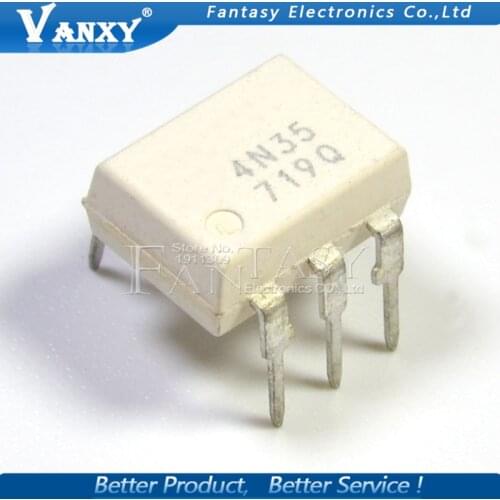 10PCS 4N35 DIP6 EL4N35 DIP photoelectric coupler new and original