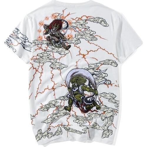 2021 New Arrival T Shirt Brand Clothing Tshirt Homme Embroidery Tattoo Short Sleeve Loose Casual Large Summer Knitted O-neck