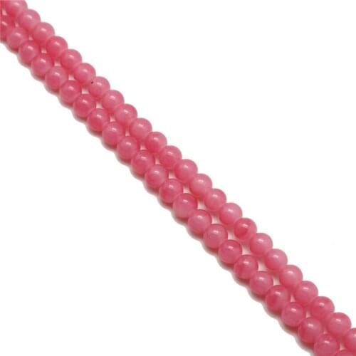 6mm x 1mm Approx 65pcs 13 Colors 39cm/15.5" Round Glass Lacquered Beads Loose Spacer Beads For Jewelry Making Bracelet DIY