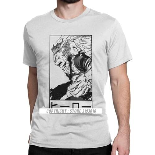 Deku Boku No Hero Academia Tshirt Men Cotton Anime T-Shirt Crew Neck Manga Bakugo Anime Tee Shirt Camisa