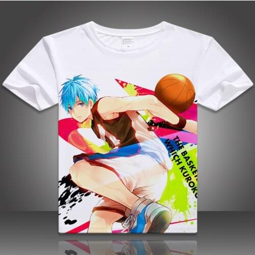 Kuroko no Basuke T-shirt New Anime Kuroko Tetsuya Cosplay T shirt Fashion Akashi Seijuro Tops Kurokos Basket Tees