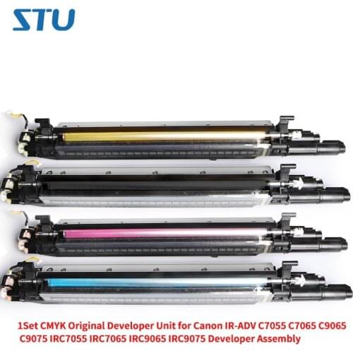 1Set CMYK Original Developer Unit for Canon IR-ADV C7055 C7065 C9065 C9075 IRC7055 IRC7065 IRC9065 IRC9075 Developer Assembly