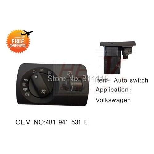 Auto Headlight Switch 4B1941531E for A6 1998-2004, Master Switch Control, Free Shipping