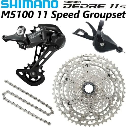 SHIMANO DEORE M5100 Groupset MTB M6000 Mountain Bike Groupset 1x11-Speed 11-42T 11-51T M5100 Rear Derailleur Shift Lever