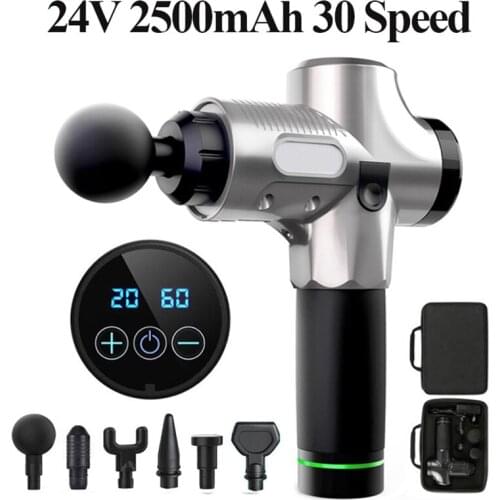LCD Display Profession Massage Gun Body Muscle Deep Tissue Massager Muscle Pain Exercising Relaxation Slimming Shaping