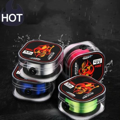 2021Hot Not Fluorocarbon Fishing Line 200m Monofilament Nylon Sinking High Abrasion Resistance Stretchable Fishing Accessories