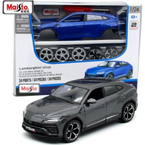 Maisto 1:24 Lamorghini Urus SUV Assembled model car DIY diecast shape car Collect toy car new boxes are shipped free of charge