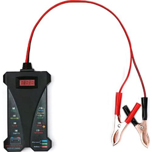 Battery Tester Car Fault Diagnosis Instrument Digital Display Battery Tester 12V LED