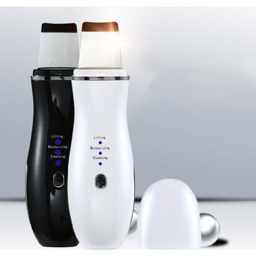 USB Ultrasonic Skin Scrubber Facial Spatula Blackhead Remover Skin Care