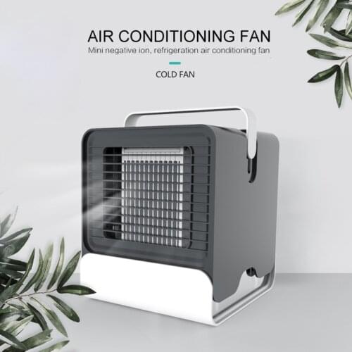 ELOOLE Air Cooler Fan Mini Desktop Air Conditioner Mini Fan Portable Airconditioner For Room USB Charging Air Conditioning Fan