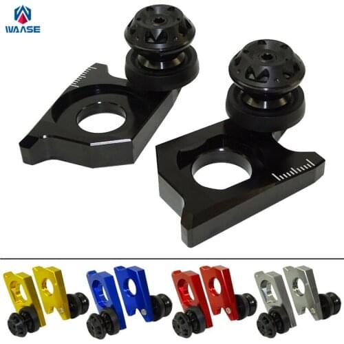Waase Motorcycle Chain Adjuster Tensioners Catena with Spools For Suzuki GSF1250S 2008 2009 2010 2011 2012 2013 2014 2015