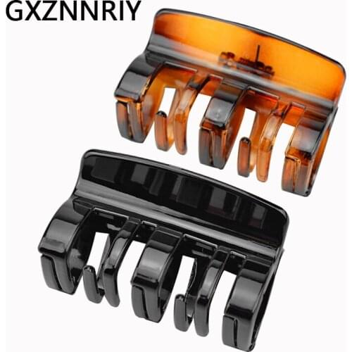 Fashion 7.5cm Plastic Hair Claw Clips for Women Hair Accessories Girls Hairclip Crab Clip Hairpins Lady Headwear Party Gifts