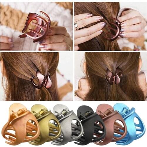 Hair Claw Clips Jaw Clips Non Slip Vintage Hair Clip Solid Color Hair Jaw Simple Fashion Hair Clutchers For Women Claw M