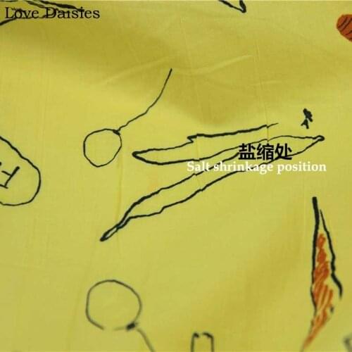 Yellow Bird 100% Cotton Salt Shrinkage Fine Thin Fabric for Summer Fashion Clothes Shirt Dress Top Craft Handwork Quilt Tissue