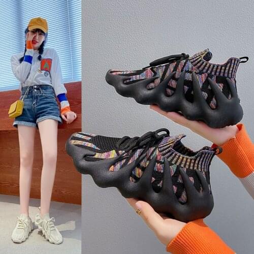 Spring/Autumn The New Hida Casual Womens Shoes Fashion Round Toe Lace-up Thick Bottom Breathable All-match High Quality Flats