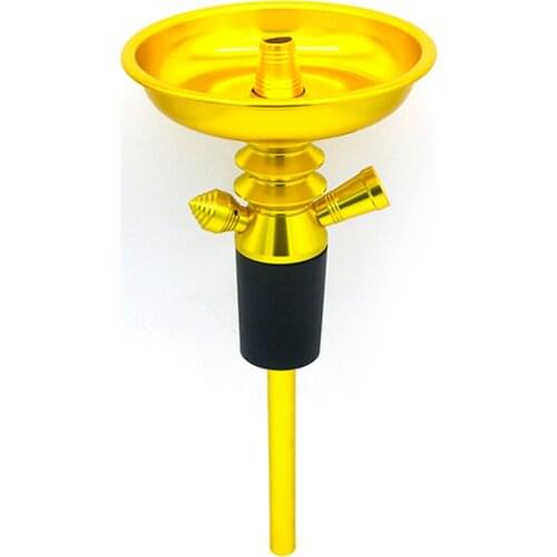 1 Set Gold Aluminun Shisha Narguile Top Hookah Stem Shisha Hookah Kit Adapter Suit For Wine Bottle Shisha Accessories