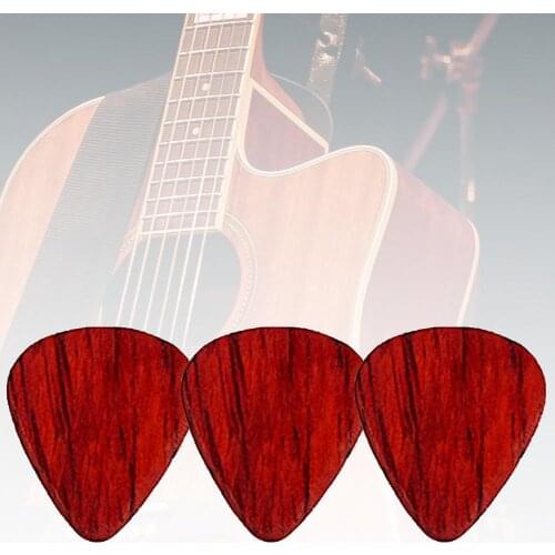 3Pcs Wooden Guitar Bass Ukulele Timber Tones Wood GuitarPicks Plectrums Music Instrument Accessories Guitar Accessories