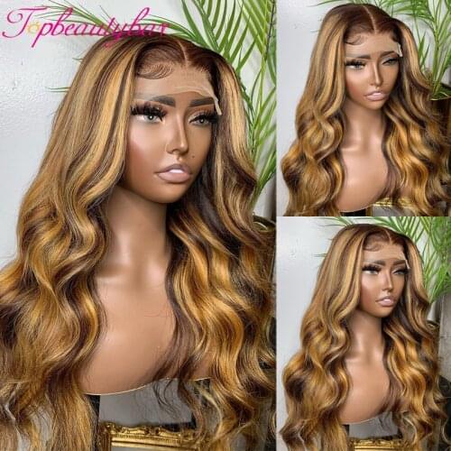 Ombre Headband Wig Human Hair 180 Density Ombre 1B #33 Glueless Remy Brazilian Curly Full Machine Made Wigs For Black Women