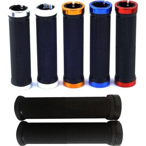 Bicycle handlebar cover Aluminum alloy non-slip handlebar Rubber cover Bicycle handlebar Riding accessories decoration