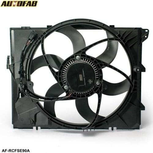 AUTOFAB - Radiator Or Condenser Cooling Fan Assembly For BMW 128i 325i 328i Z4 330i 330Xi N52 08-10 AF-RCFSE90A